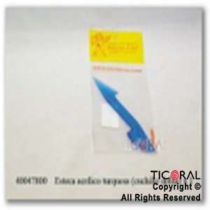 ESTECA ACRILICO TURQUESA (CUCHILLO DOBLE x 1